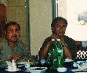 Author J dela Torre and the late distinguished stage and film director Behn Cervantes 