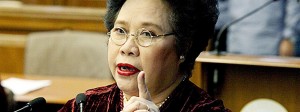 Senator Miriam Defensor-Santiago. (from Inquirer File Photo)
