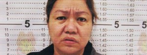 Official mugshot of alleged pork barrel scam mastermind Janet Lim Napoles. (photo from PNP)