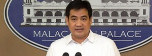 Presidential spokesperson Secretary Edwin Lacierda. (photo from Solar News)