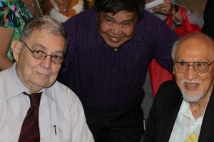 Left-right: Jimmy Pimentel, the author and Alfredo "Ding" Roces