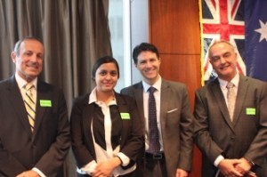 February multicultural media conference with NSW Chair V Alhadef, scribe Sawat Hassan, Minister V Dominello & CRC CEO H. Haman