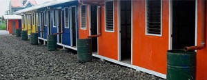 These structures serve as temporary shelters for Yolanda survivors.