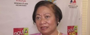 DOLE Secretary Rosalinda Dimapilis-Baldoz 