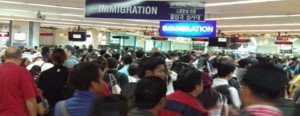 Immigration line in NAIA