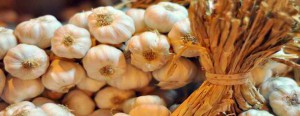 Locally-produced garlic