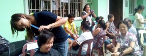 LGU-supervised Lucena Manpower Skills Training Center, a local voc-tech Tesda training center in Lucena City, Southern Philippines, renders "Libreng Gupit, Libreng Reflexology" services to the elderly sector of the city once a month