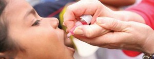 Anti-polio and measles drive in the Philippines