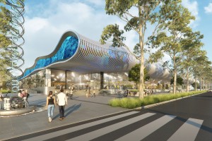 Artist impression aerotropolis research centre 